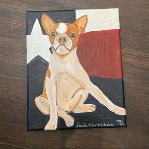 RIKKISRATPACK Custom painting Boston Terrier